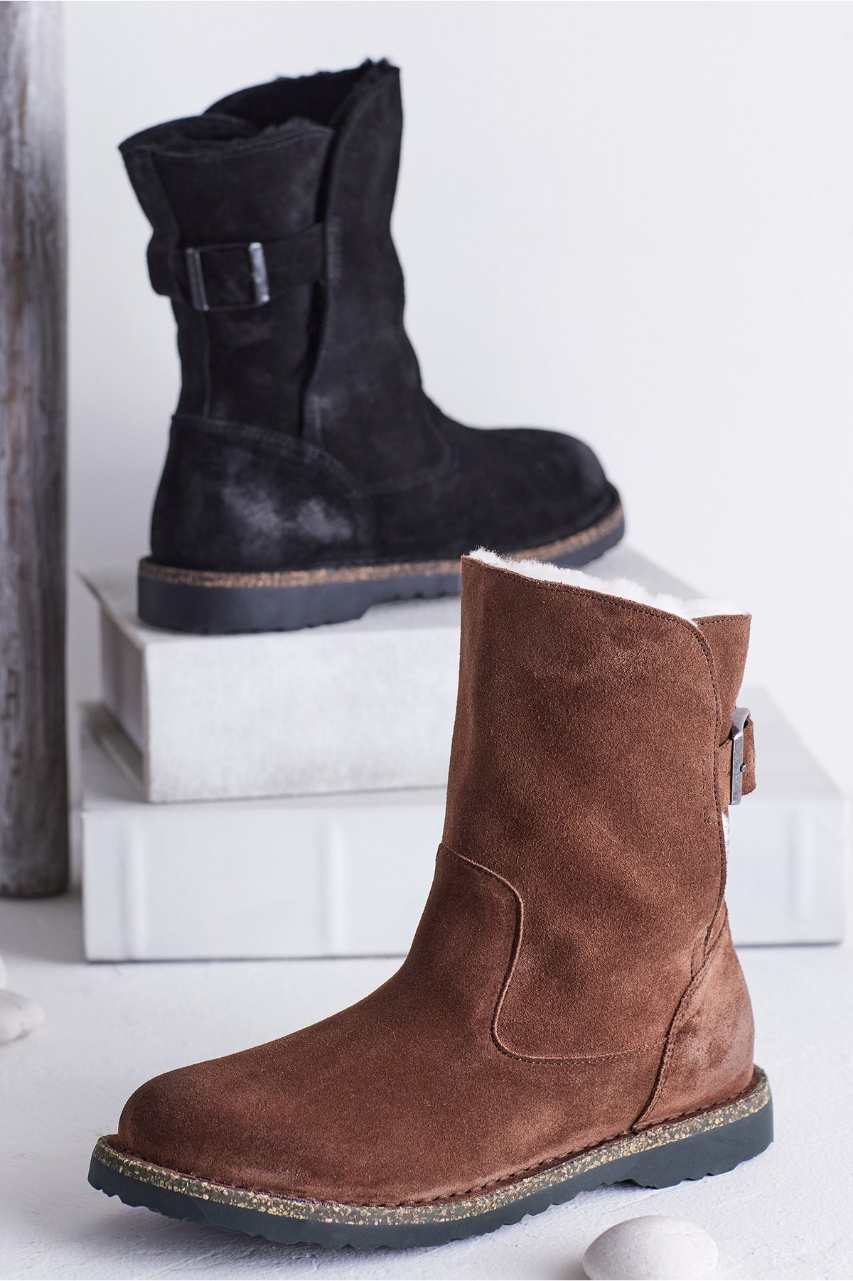 vegan shearling boots