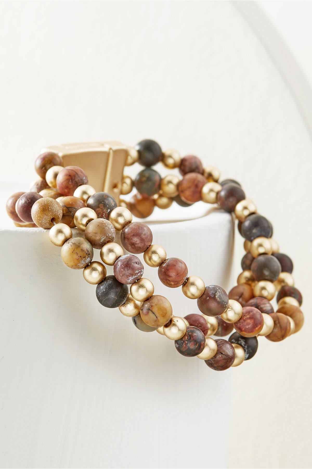 Kaya Stone Bracelet by Soft Surroundings, in Natural size One Size