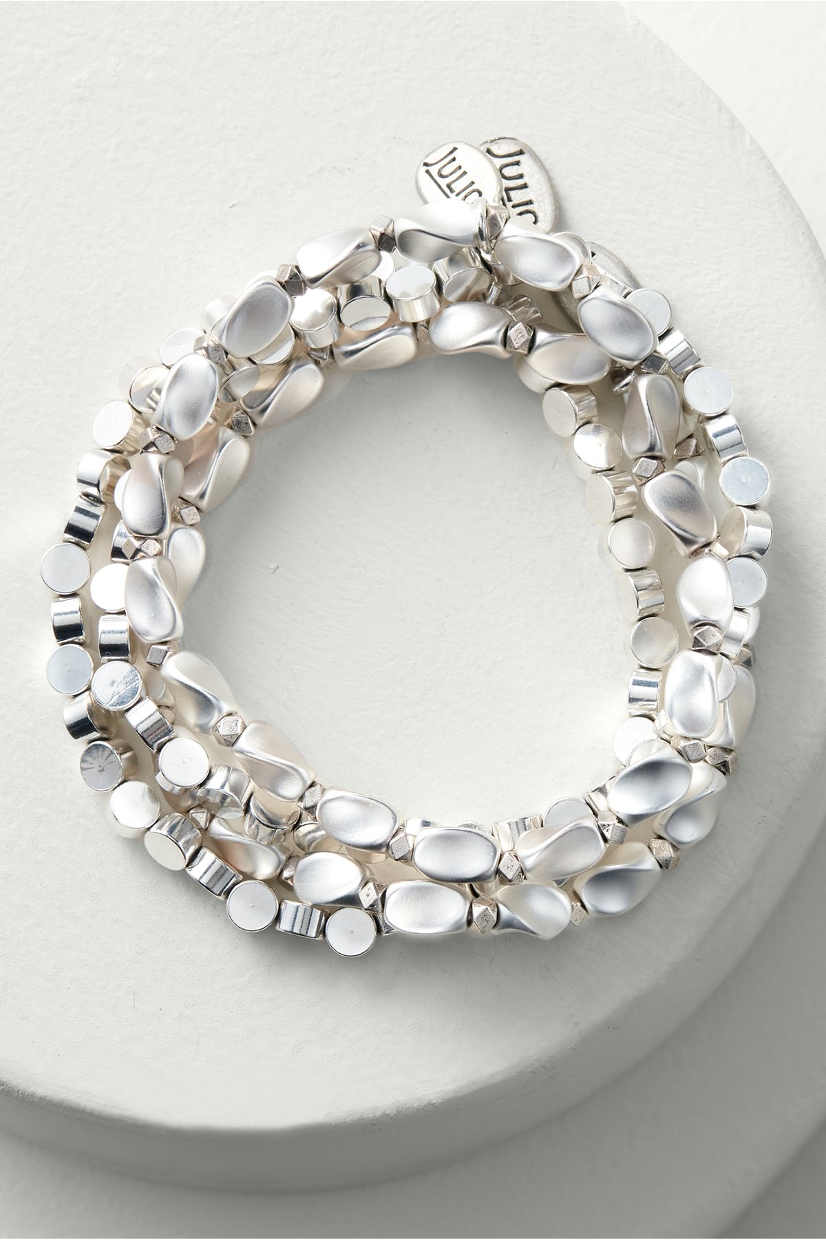 Lucia Bracelet Set by Soft Surroundings, in Silver size One Size