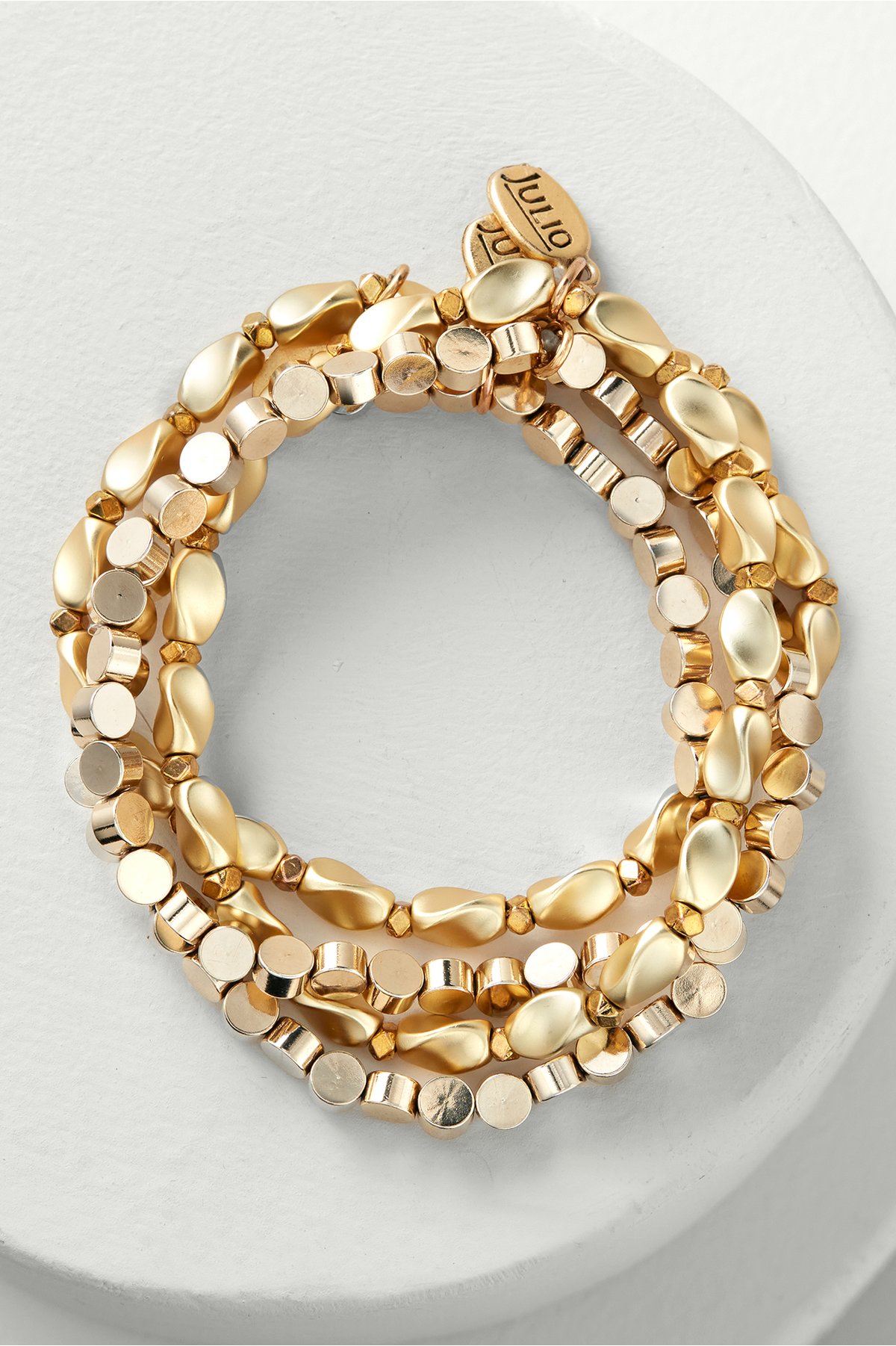 Lucia Bracelet Set by Soft Surroundings, in Gold size One Size