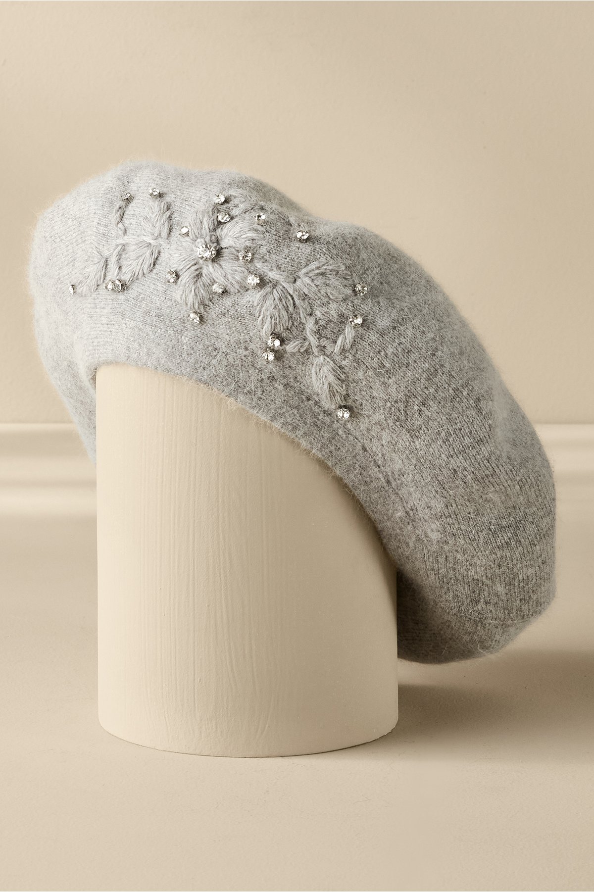 Cheri Embellished Beret, Shoes by Soft Surroundings, in Grey