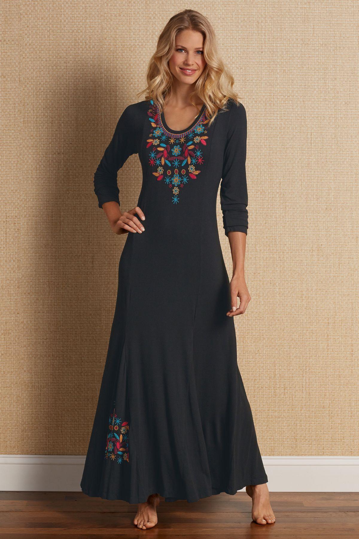 Embroidered Maxi Soft Surroundings