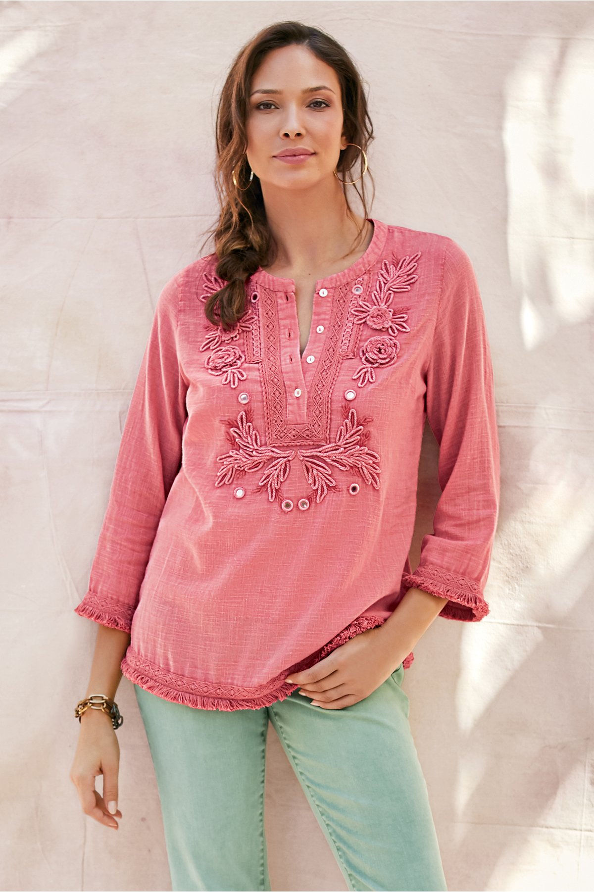 Moonflower gauze top tank soft surroundings outlet