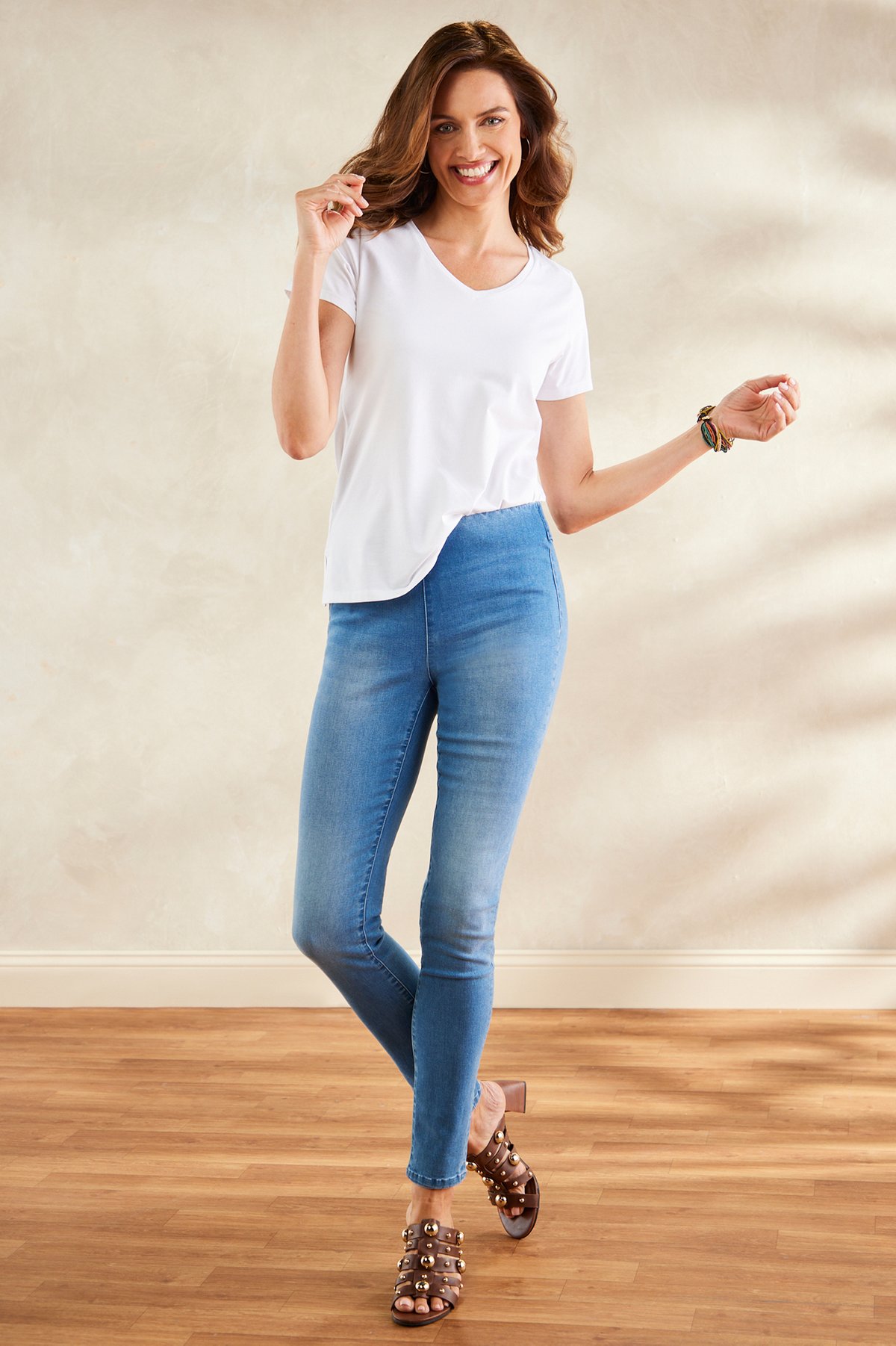 Women's Supremely Soft Pull-On Skinny Jeans by Sof...