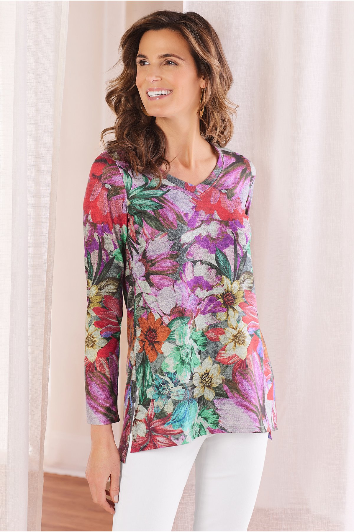 Petites First Bloom Tunic Top | Soft Surroundings