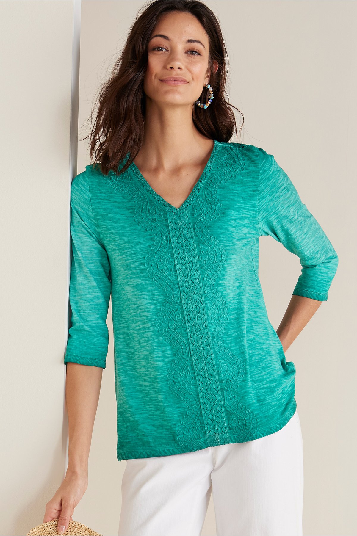 Petites Trevi Lace Top Soft Surroundings