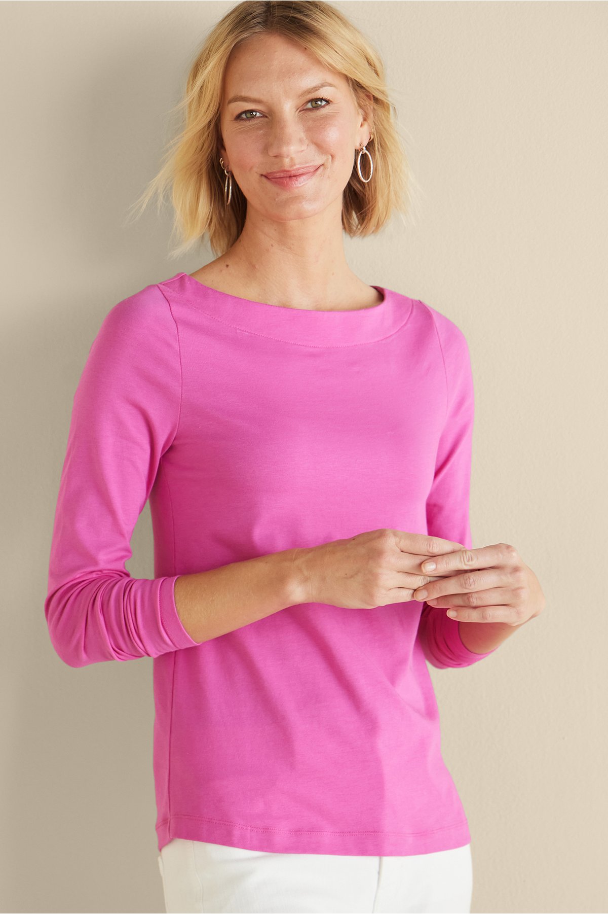 Soft Essential™ Supima® Long Sleeve Tee I | Soft Surroundings