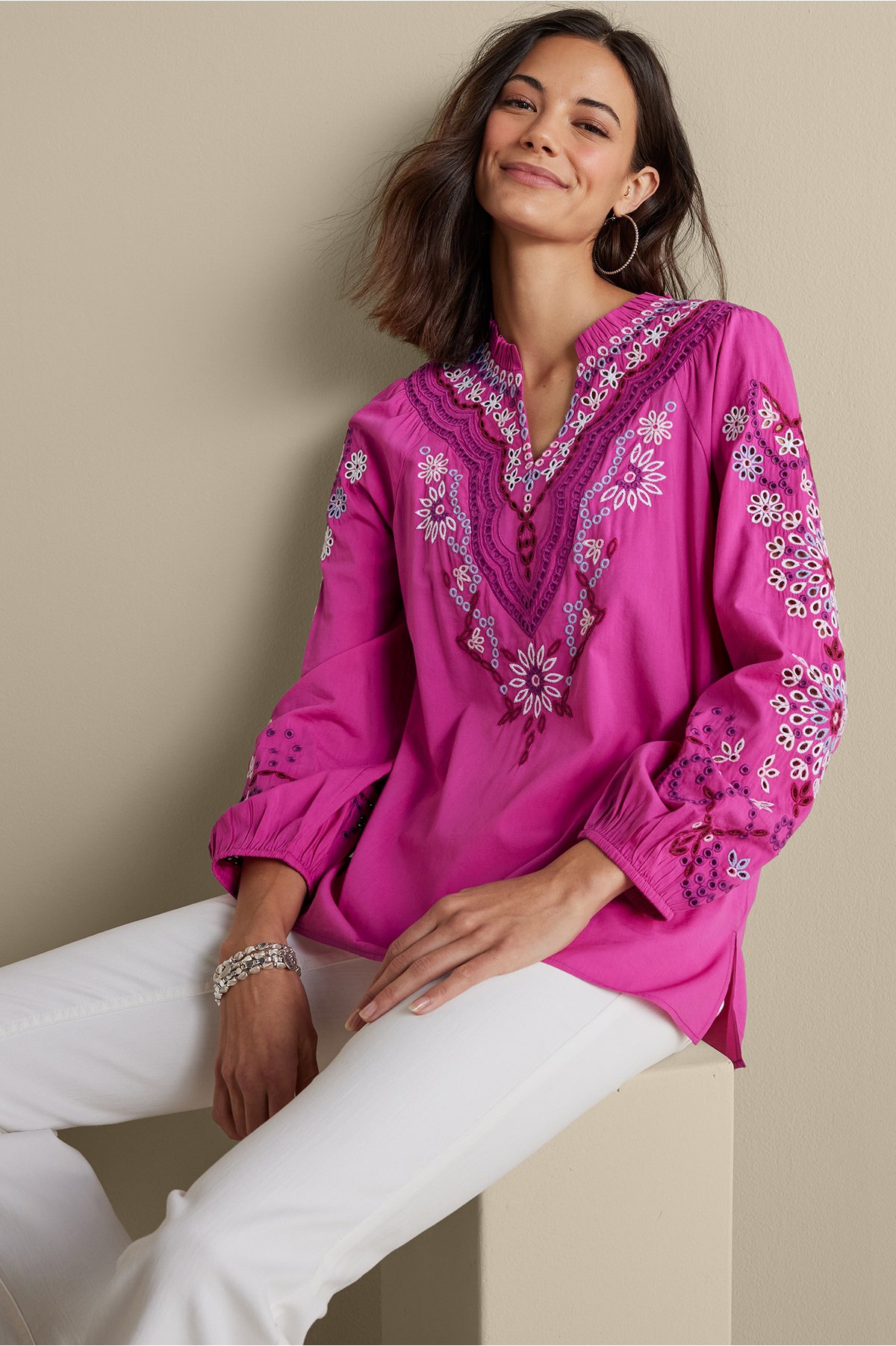 Laney Voile Blouse Soft Surroundings
