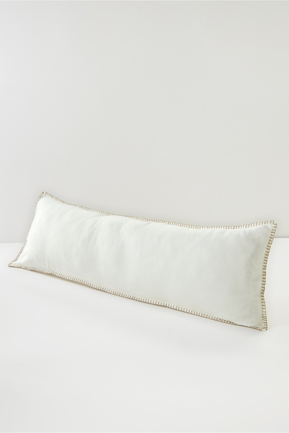 Sonata Linen Bolster Pillow by Soft Surroundings, in Ivory