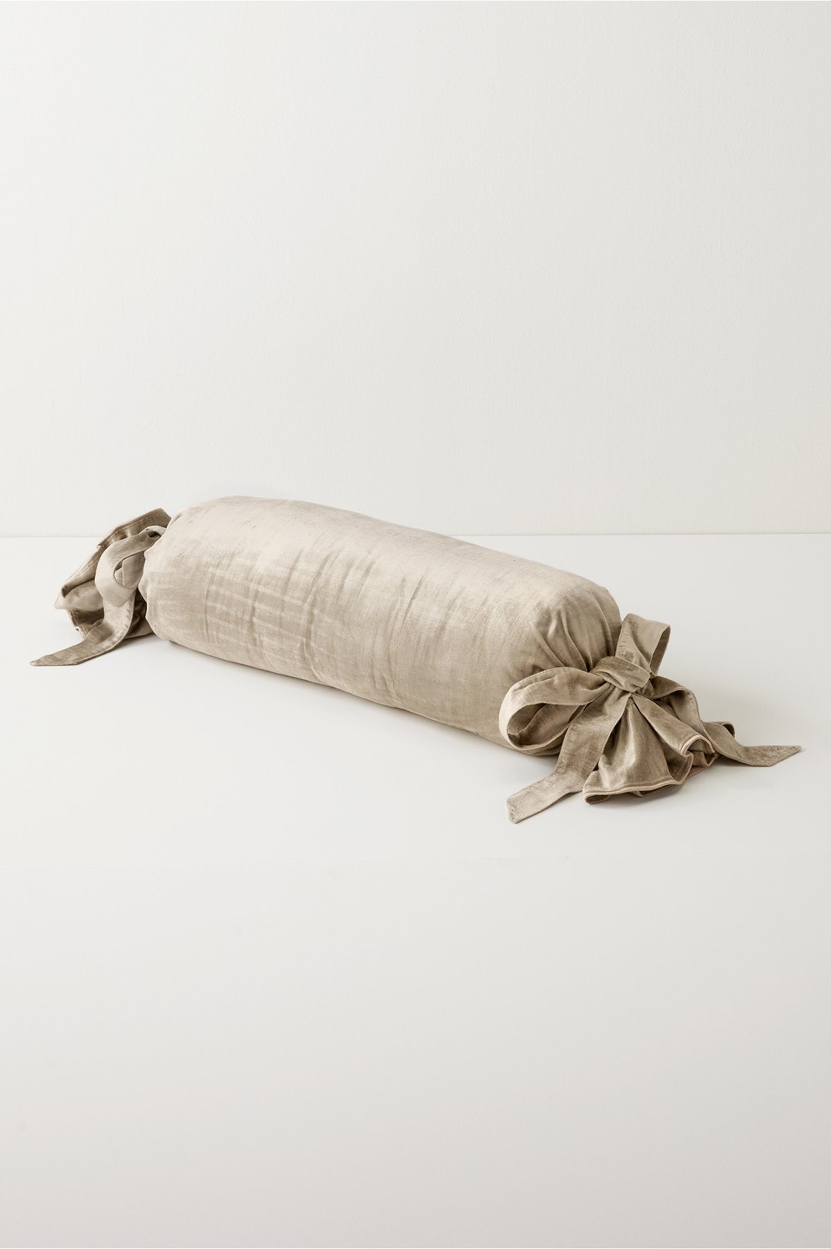 Gigi Bolster Pillow by Soft Surroundings, in Silver