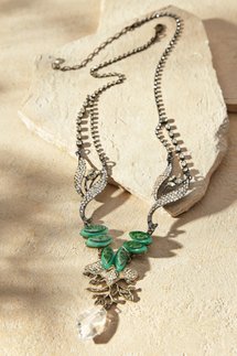 Rhinestone Drop Necklace