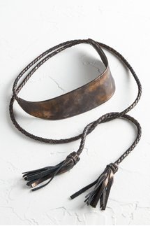 Rope Leather Wrap Belt