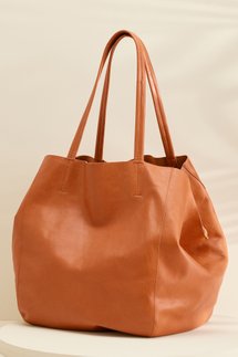 Leather Convertible Tote