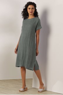 gauze shirt dress