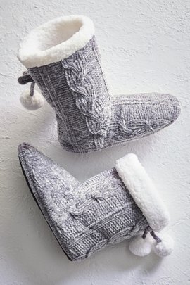 Chenille Sherpa Slippers