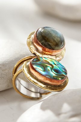 Dynamic Duo Stone Ring