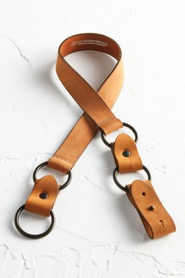 Distressed Leather Sling Belt