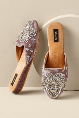 Adelaide Embellished Mule Slides