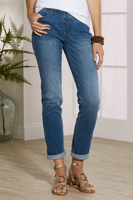 The Ultimate Denim Pull On Relaxed Straight Jeans
