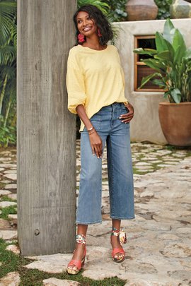 The Ultimate Wide Leg Cropped Jeans