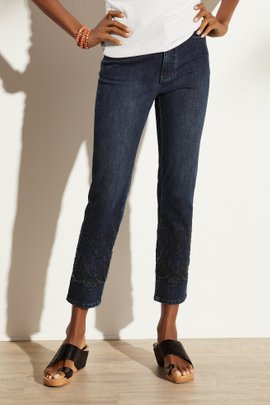 Talls The Ultimate Denim Lace-Hem Jeans