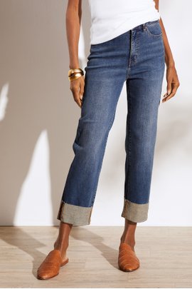 Talls The Ultimate Straight Cuffed Crop Jeans