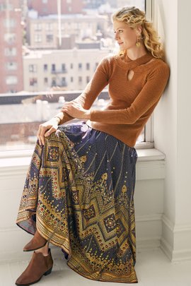 soft surroundings maxi skirt