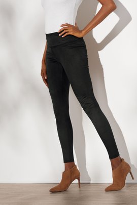 Faux Suede Leggings