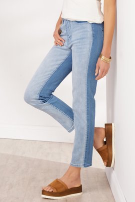 Women Ultimate Denim Straight Cropped Piece Jeans