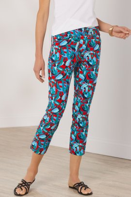 Women Superla Stretch Pull-On Kalea Straight Leg Crop Pants