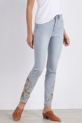 Women The Ultimate Denim Ice-Kissed Straight Leg Jeans