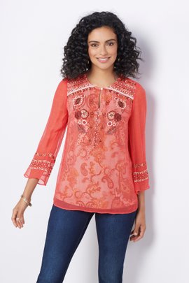 Tannon Embroidered Top