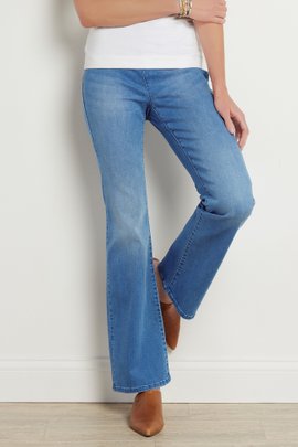 Supremely Soft Pull-On Bootcut Jeans