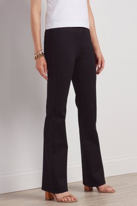 Petites Ultimate Denim Black Pull-On Bootcut Jeans