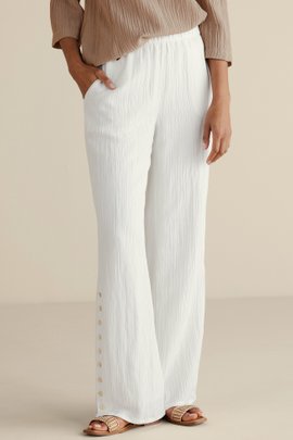 Oceo Gauze Wide-Leg Pants