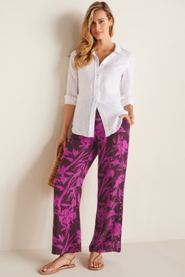 Oceo Gauze Wide-Leg Pants