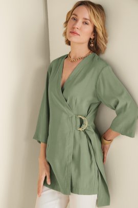 Sweet Pea Wrap Tunic