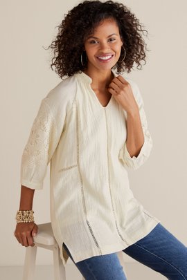 Magnolia Gauze Tunic