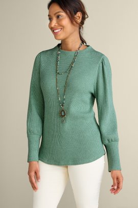 Melina Waffle Pullover