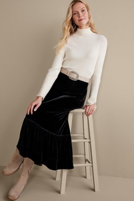 Noelle Velvet Skirt