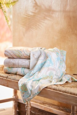 Linen Sheets Sheet Sets Soft Surroundings Quick Blissful Bamboo Paisley Sheet Set