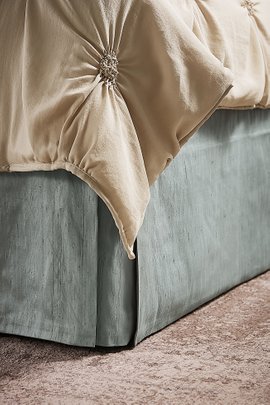 Tailored Silk Provencal Bedskirt