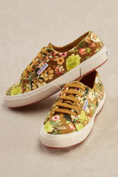 floral superga sneakers