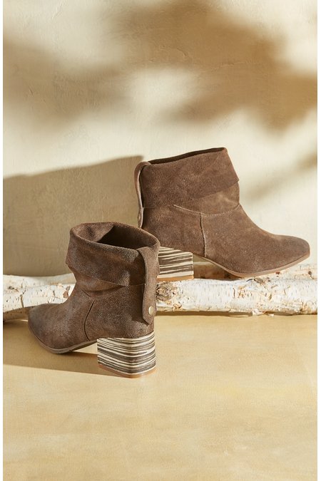 Annie Boot - Brown Suede Booties | Soft 