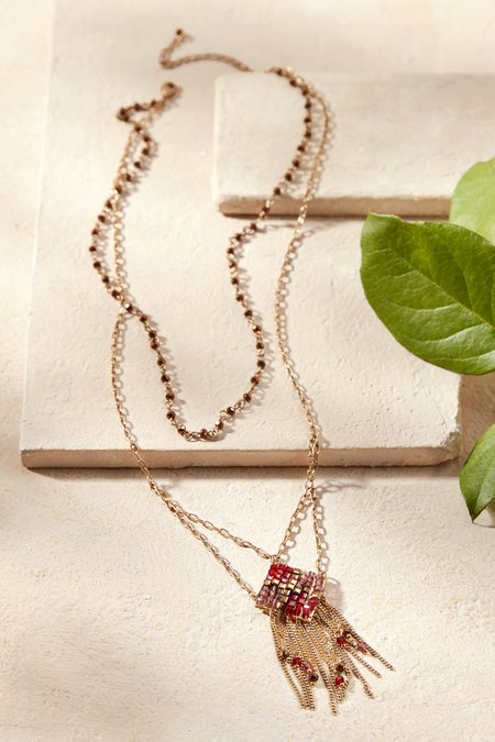 Multi Layered Beaded Necklace