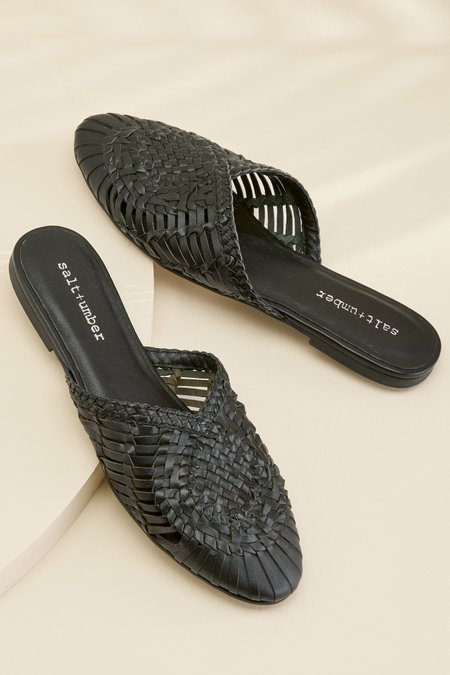 Salt + Umber Ari Woven Slide