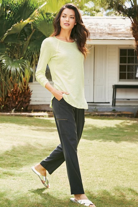 womens silk cargo pants