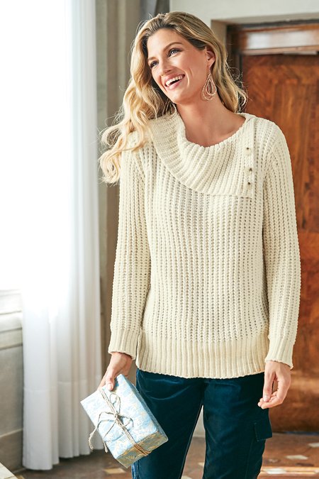 oversized chenille sweater