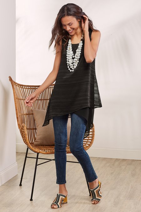 Textured Celine Tunic