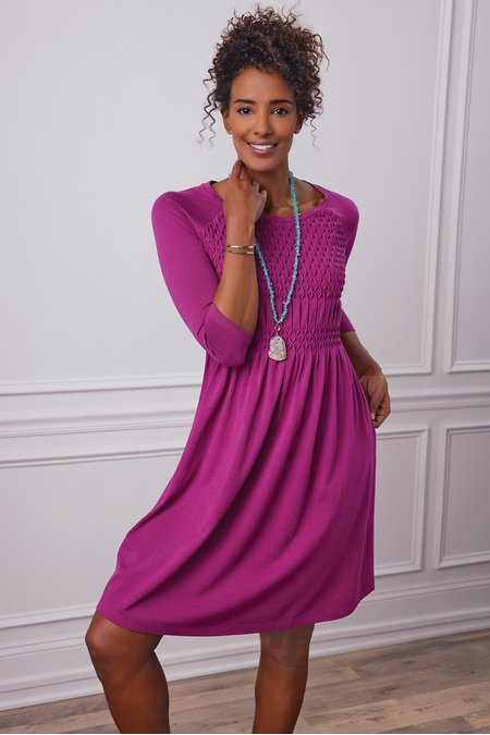 Sylvie Smocked Dress - Charming Hand Smocked Dress | Soft Surroundings Outlet